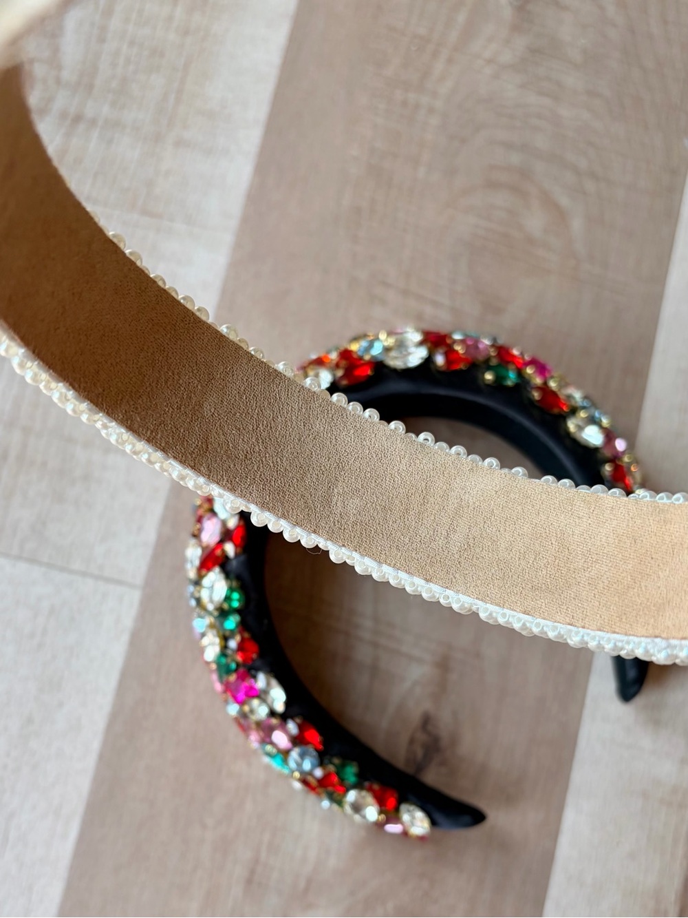 NWOT Vibrant Multi-Color Crystal Gemstone Statement Headband - Women Accessories - Picture 7 of 8